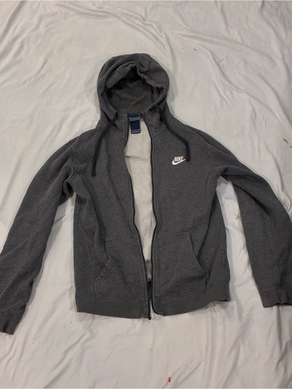 Nike Charcoal Gray Zip-Up Hoodie Jacket
